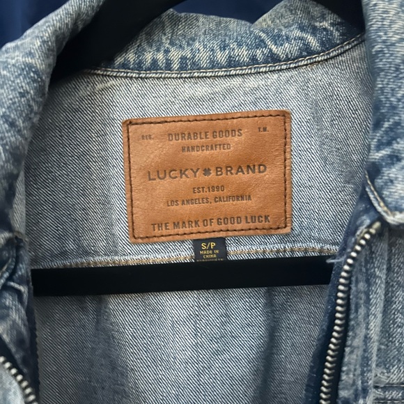 Lucky Brand Tomboy Denim Trucker Jacket - Picture 5 of 5